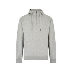 Kustom Kit Mens Quarter Zip Regular Hoodie / Heather Grey